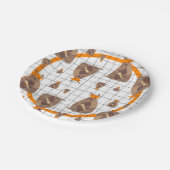 オレンジテキサス州卒業アルマジロ ペーパープレート (アングル)