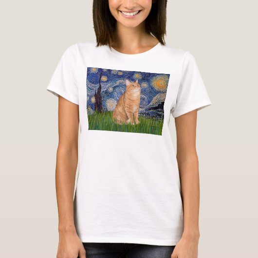 オレンジテビー46の星空 Tシャツ (正面)