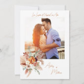 オレンジテラカオッタボホフローラ結婚式招待状 招待状 (裏面)