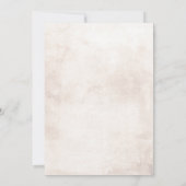 オレンジテラコッタとホワイトフローラ結婚ズの侵略 招待状 (裏面)