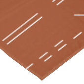 オレンジテラコッタゴージャス幾何学模様 テーブルクロス (アングル)