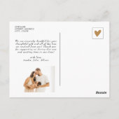 オレンジテラコッタボホレインボーベビーシャワー2写真 ポストカード (裏面)