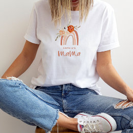 オレンジテラコッタボホ |ママレインボー Tシャツ