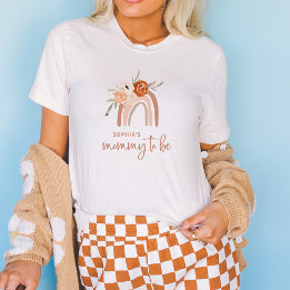 オレンジテラコッタボホ |母が虹を目指す Tシャツ