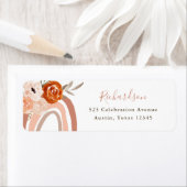 オレンジテラコッタボホ |虹 ラベル (インサイチュ)