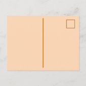 オレンジテラコッタモダンレトロ 案内ポストカード (裏面)