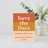 オレンジテラコッタモダンレトロ 案内ポストカード (スタンド正面)