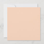 オレンジテーマリトルかわいこちゃんベビーシャワースクエア 招待状 (裏面)