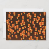 オレンジディワリスカイランタン招待状 招待状 (裏面)