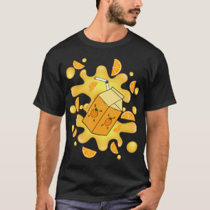 オレンジデイジュースオレンジクラッシュギフトおもしろいギフト Tシャツ