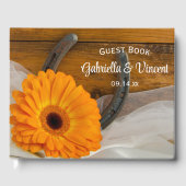 オレンジデイジーとホースシューウェスタン結婚ズ ゲストブック (正面)