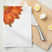 オレンジデイジーの台所タオル キッチンタオル (四つ折り)