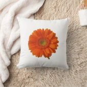 オレンジデイジーの枕 クッション (ブランケット)