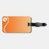 オレンジデイジーの荷物のラベル ラゲッジタグ (裏面横)