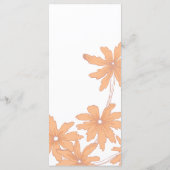 オレンジデイジーオンホワイト結婚式 プログラム (裏面)