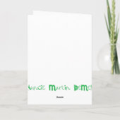 オレンジデイジーカード カード (裏面)