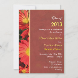 オレンジデイジーガーデン花花花卒業パーティー 招待状