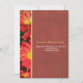 オレンジデイジーガーデン花花花卒業パーティー 招待状 (裏面)