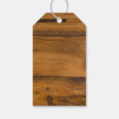 オレンジデイジーホースシューウェスタン結婚式の引き出物ラベル ギフトタグ (裏面)