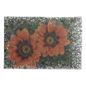 オレンジデイジーボールピローケース 枕カバー (裏面)