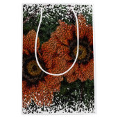 オレンジデイジーボール抱き枕 ミディアムペーパーバッグ (正面)