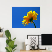 オレンジデイジーポスター ポスター (ホームオフィス)