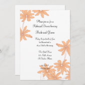 オレンジデイジー結婚のリハーサルディナー 招待状 (正面/裏面)