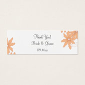 オレンジデイジー結婚ズサンキューメッセージカード (正面)