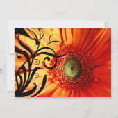 オレンジデイジー結婚式招待状 招待状 (裏面)