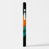 オレンジデイジー花 iPhoneケース (左側面)