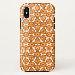 オレンジデイジー70年代スタイル iPhone X ケース