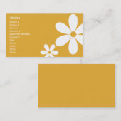 オレンジデイジー-ビジネス 名刺 (正面/裏面)