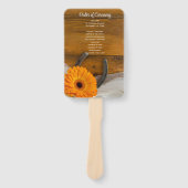 オレンジデイジー&ホースシューカントリーウェスタン結婚ズ ハンドファン (正面)