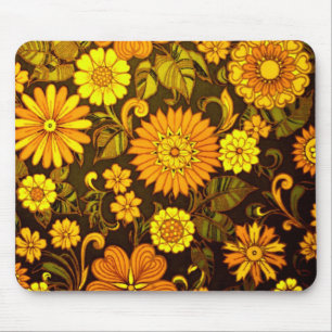 オレンジデイジー マウスパッド