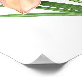 オレンジデイリリーオリジナルアートプリント ポスター (角)