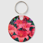 オレンジデイリリー花房 キーホルダー (裏面)