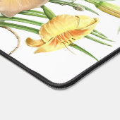 オレンジデイリーモダン植物美術パーソナライズされた デスクマット (コーナー)