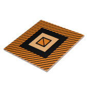 オレンジデコゼブラタイル タイル (側面)