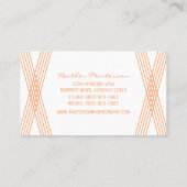 オレンジデコモダン名刺 名刺 (裏面)