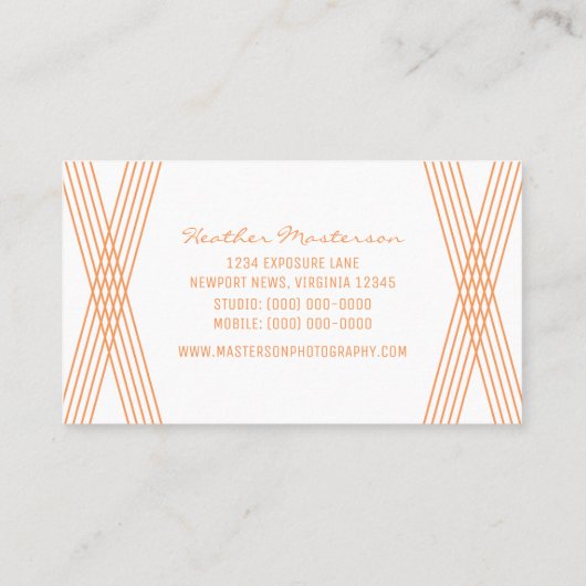 オレンジデコモダン名刺 名刺 (裏面)