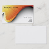 オレンジデザインの名刺 名刺 (正面/裏面)
