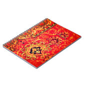 オレンジデザインノート ノートブック (左側)