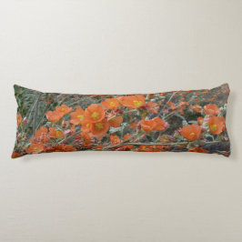 オレンジデザートグロベムロー花の開花 ボディピロー