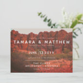 オレンジデザートロック招待状 招待状 (スタンド正面)