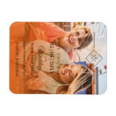 オレンジデスティネーションウェディングゲイレズ結婚ビアン マグネット (横)