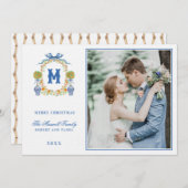 オレンジトピアリーインチノワセリーポットクレストモノグラム 招待状 (正面/裏面)