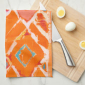 オレンジトライバルII キッチンタオル (四つ折り)