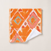 オレンジトライバルII バスタオルセット (ウォッシュタオル)