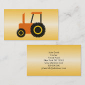 オレンジトラクター農家 名刺 (正面/裏面)