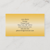 オレンジトラクター農家 名刺 (裏面)